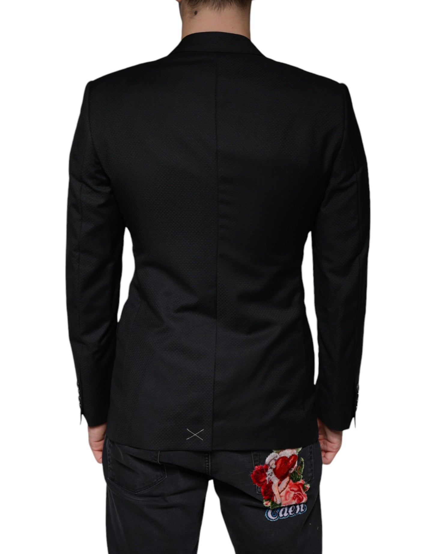 Dolce & Gabbana Schwarzer MARTINI Biene einreihiger Blazer