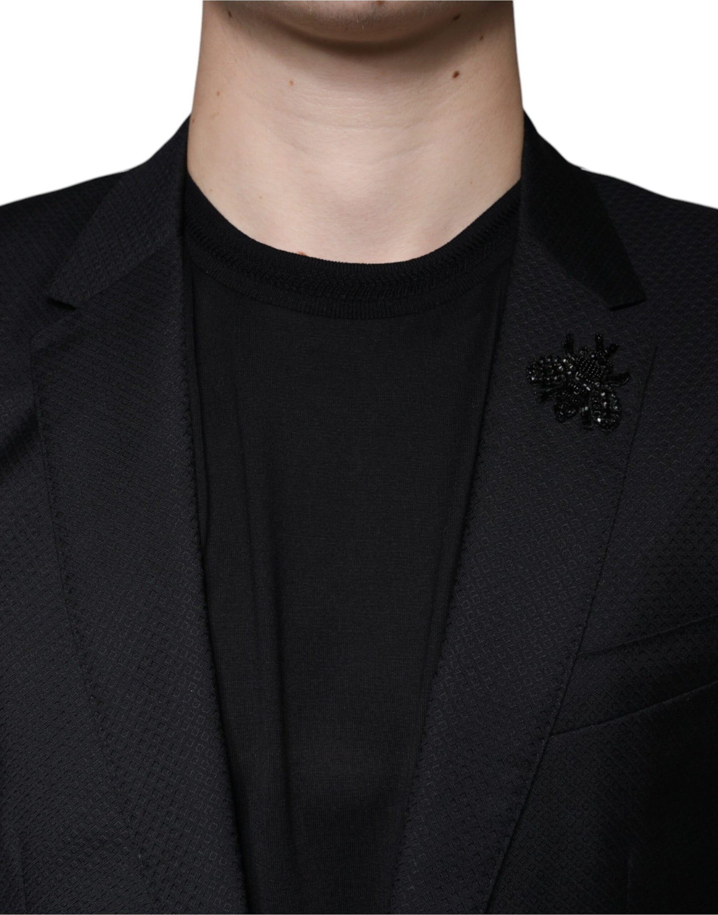 Dolce & Gabbana Schwarzer MARTINI Biene einreihiger Blazer