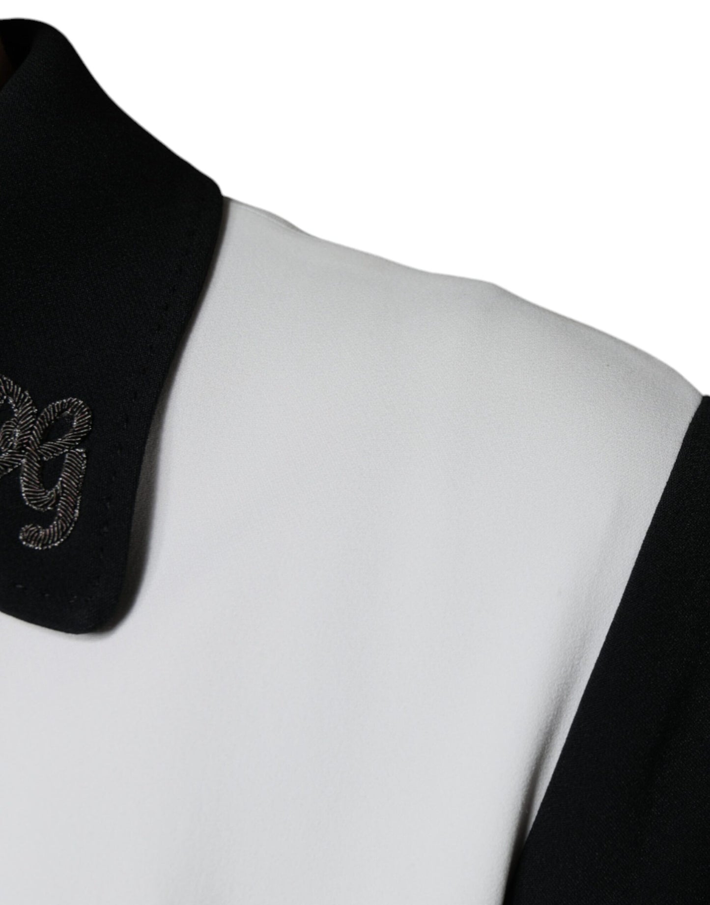 Dolce &amp; Gabbana Black White DG Crown Full Zip Blouson -takki