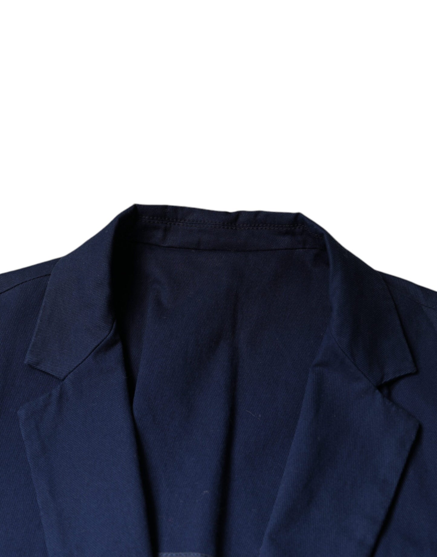 Dolce & Gabbana Blauer einreihiger Kleidermantel mit Kerbe Blazer