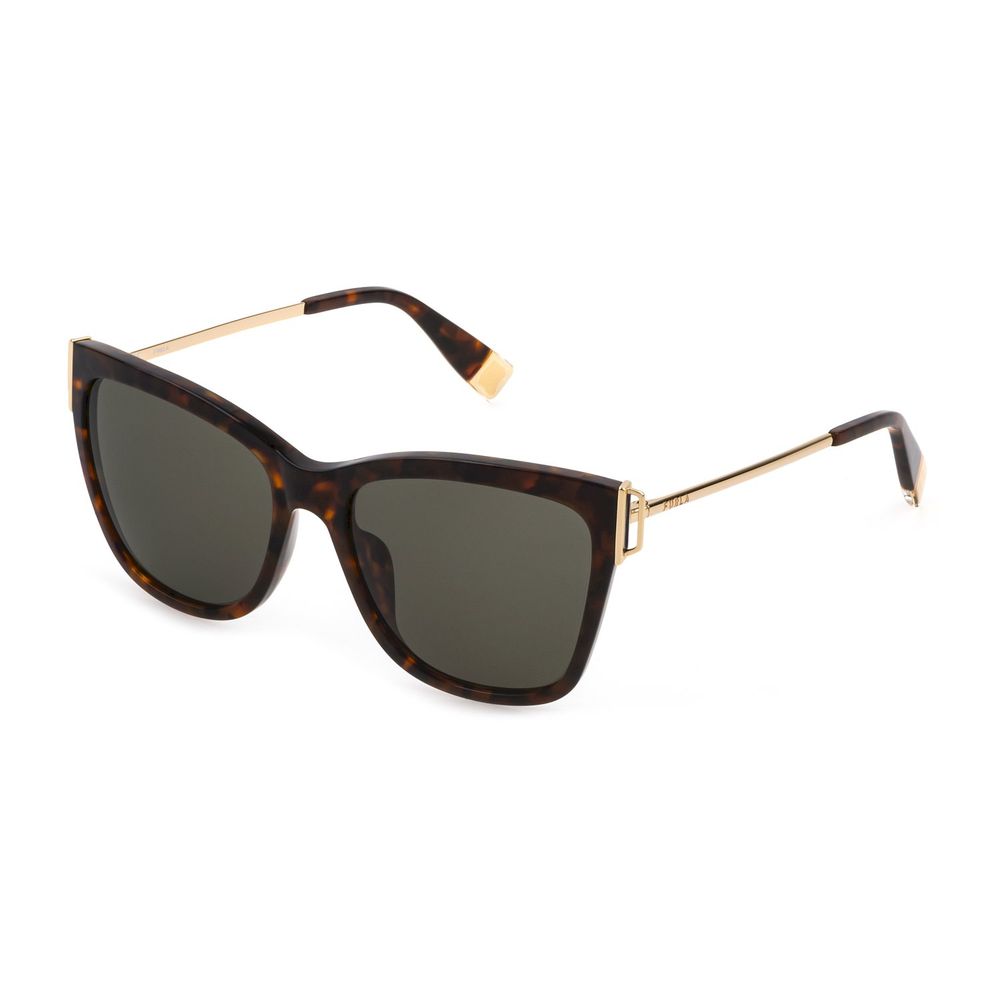 Furla Braune Acetat-Sonnenbrille