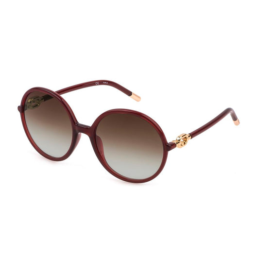 Furla Rote Acetat-Sonnenbrille