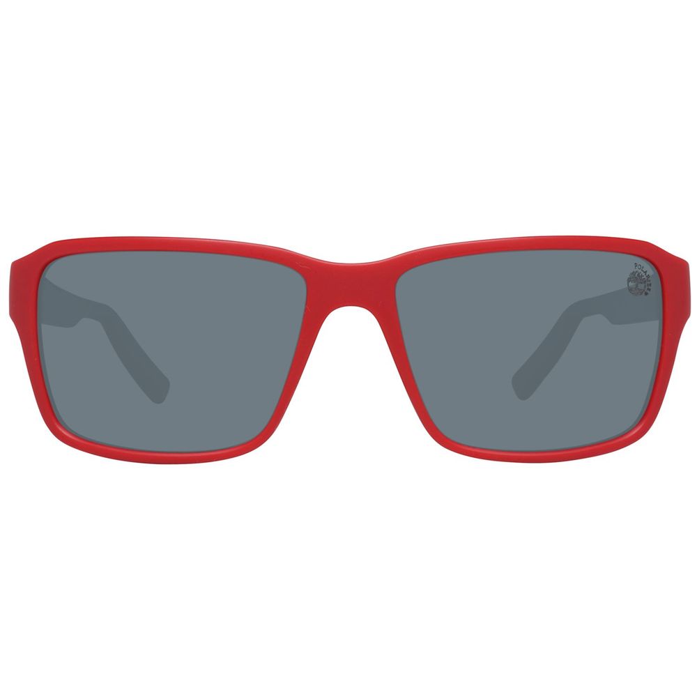 Timberland Rote Plastiksonnenbrille