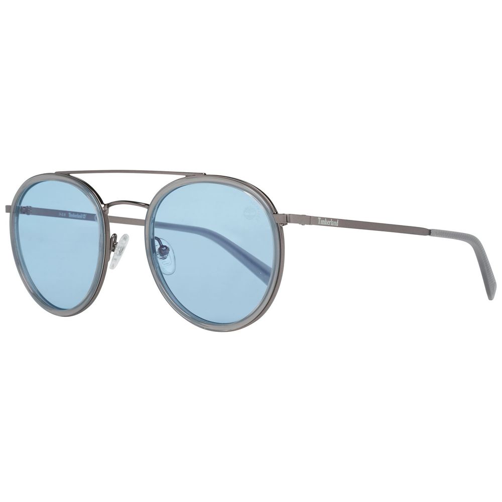 Timberland Silberne Sonnenbrille aus Metall und Kunststoff