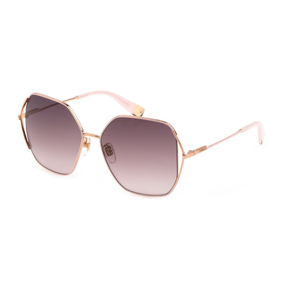 Furla Goldene Metall-Sonnenbrille