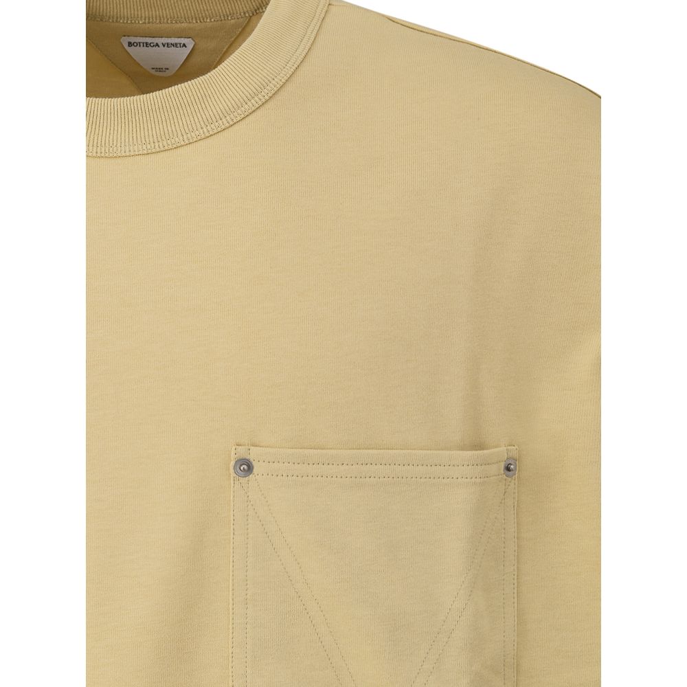 Bottega Veneta T-Shirt aus beiger Baumwolle