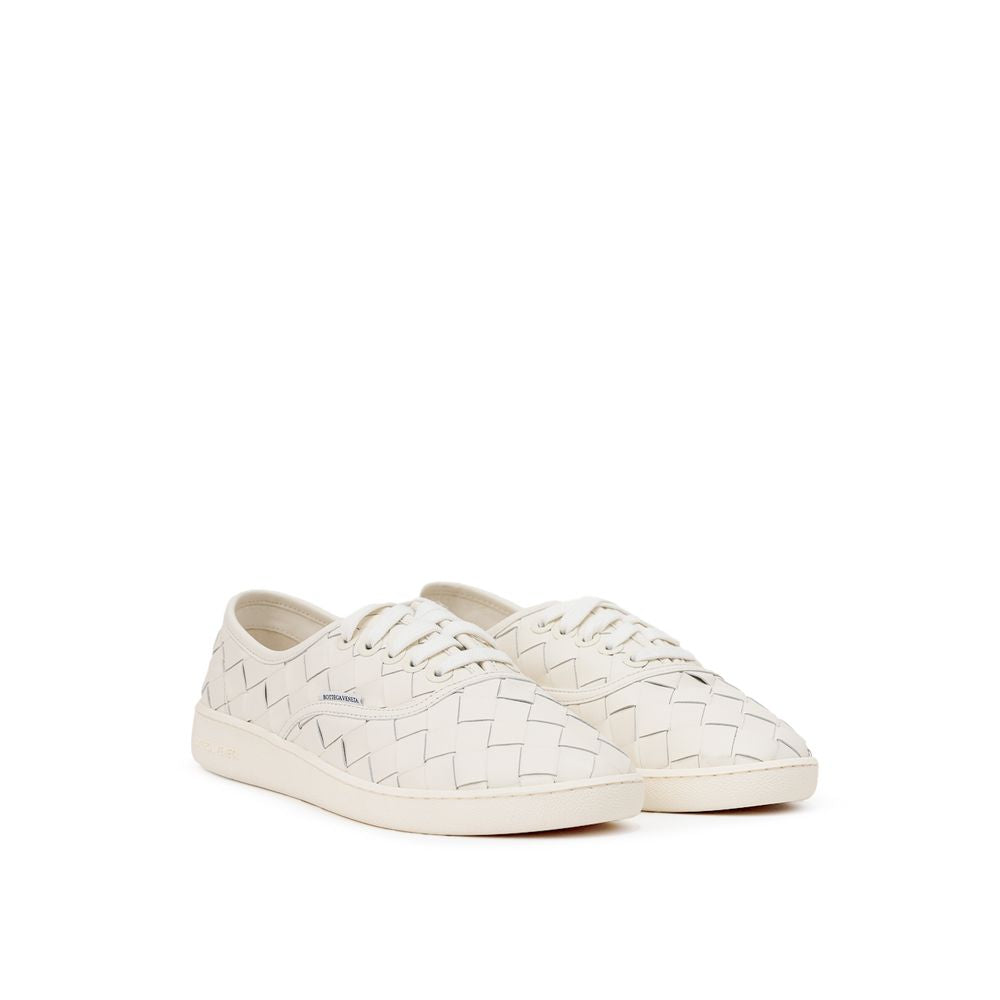 Bottega Veneta White Leather Sneakers