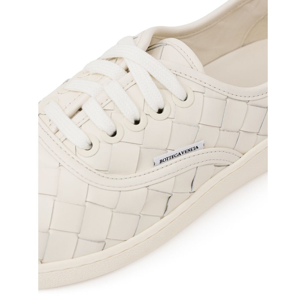 Bottega Veneta White Leather Sneakers