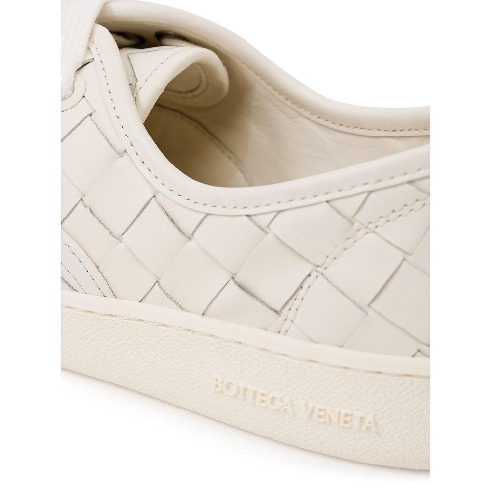 Bottega Veneta White Leather Sneakers