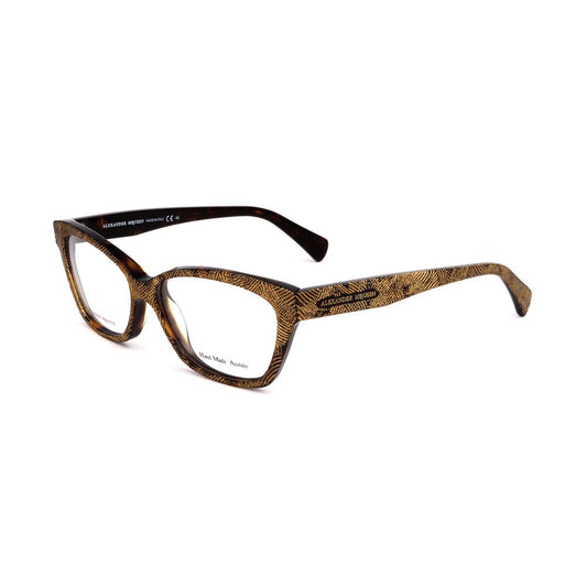 Alexander McQueen gold acetate frame