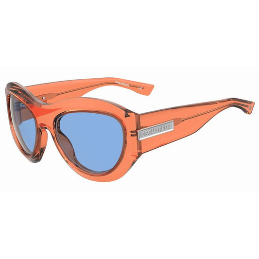 Dsquared² Orangefarbene Plastiksonnenbrille