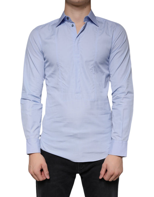 Dolce &amp; Gabbana Light Blue Cotton Men Dress Formal Shirt