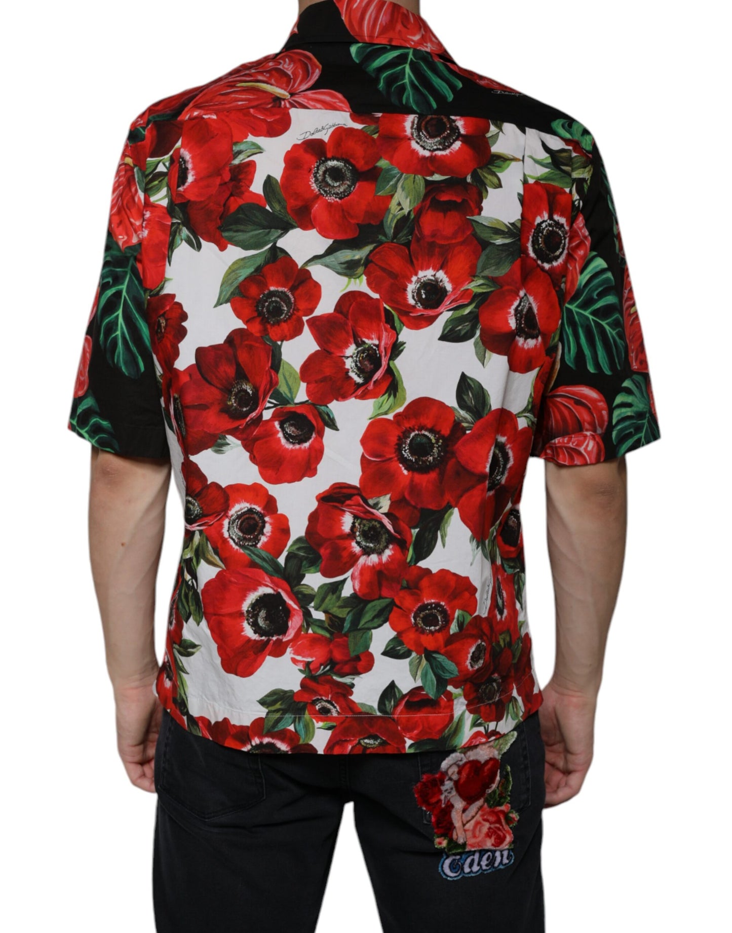 Dolce & Gabbana Multicolor Anemone Button Down Freizeithemd