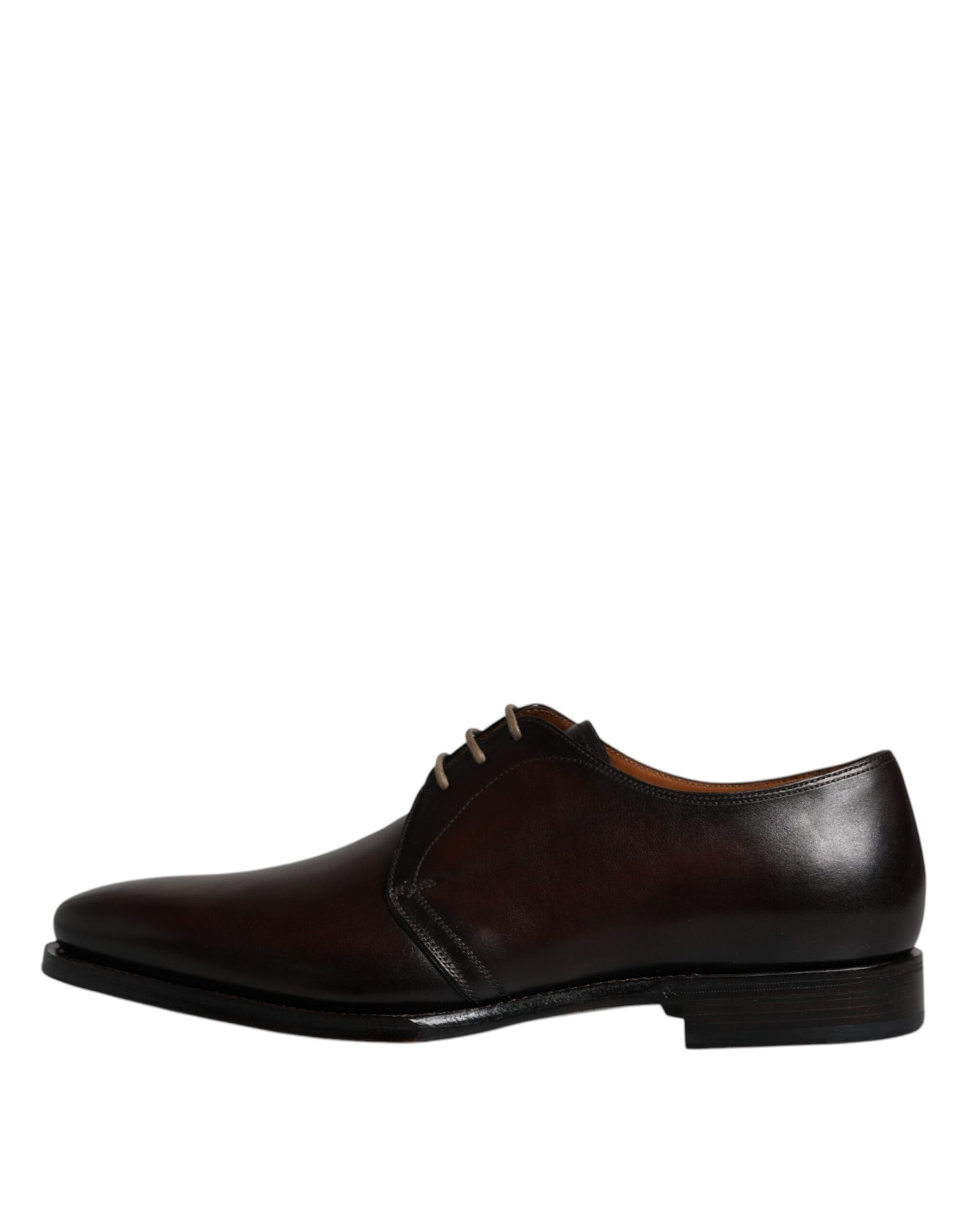 Dolce & Gabbana Schwarze Leder Schnürschuhe Männer Derby Formelle Schuhe