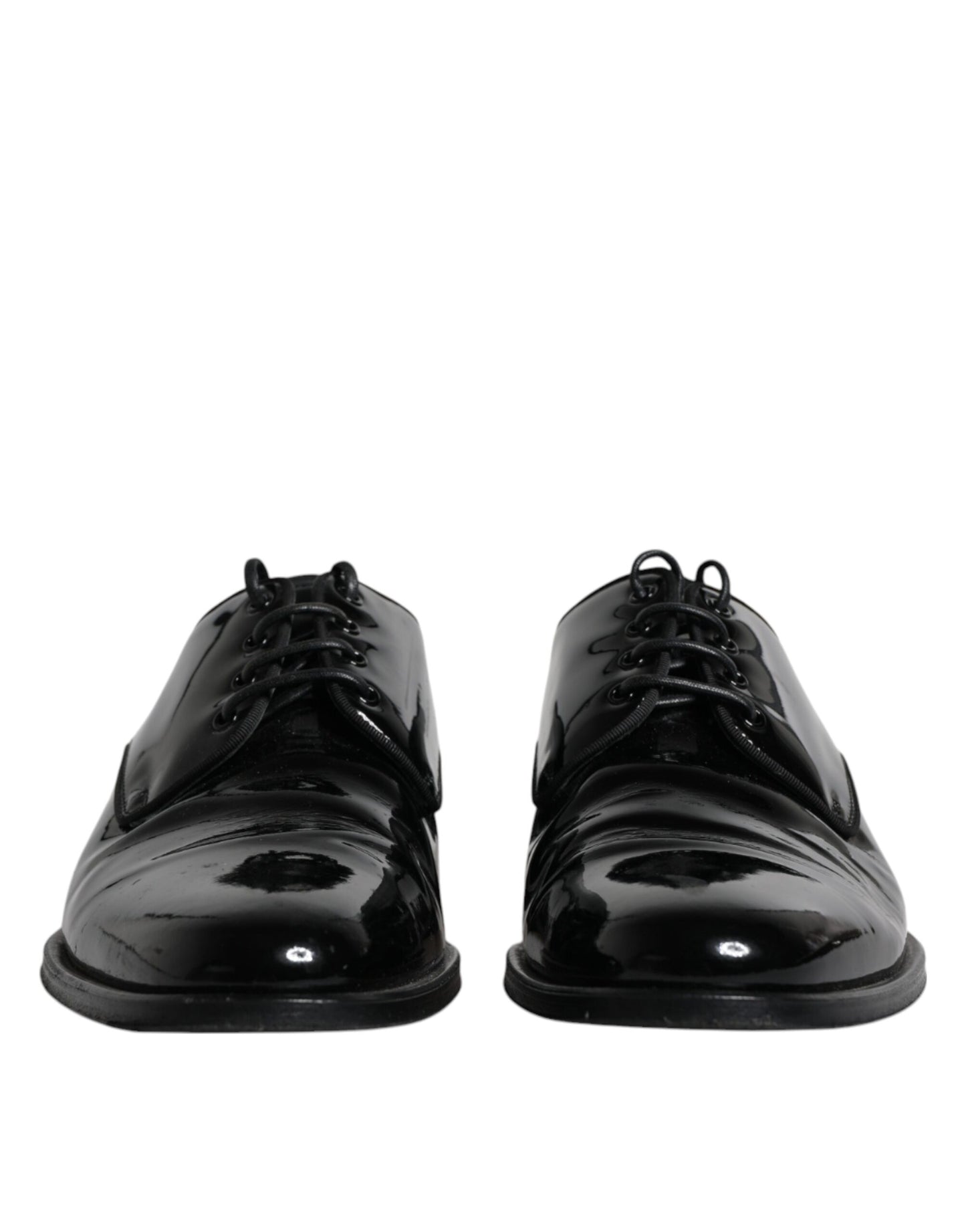 Dolce & Gabbana Schwarze Leder Schnürschuhe Männer Derby Formelle Schuhe