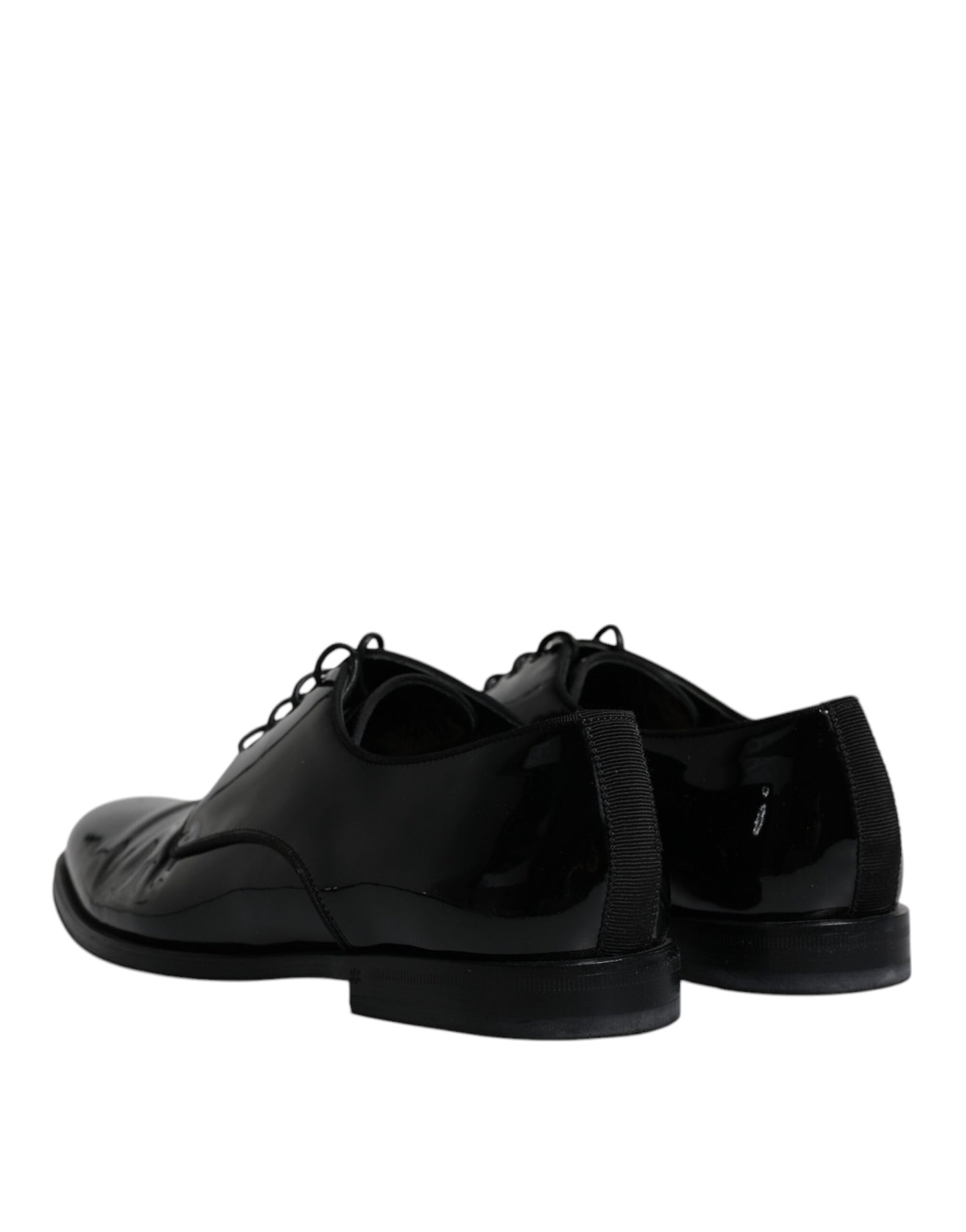 Dolce & Gabbana Schwarze Leder Schnürschuhe Männer Derby Formelle Schuhe