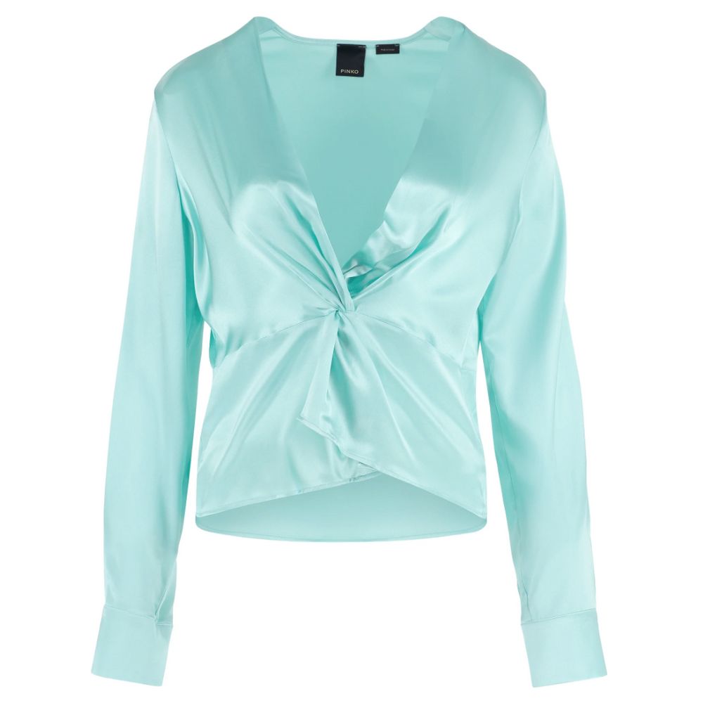 PINKO Green Silk Blouse for Women