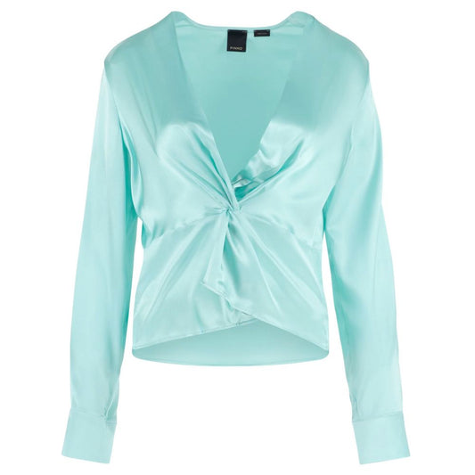 PINKO Green Silk Blouse for Women