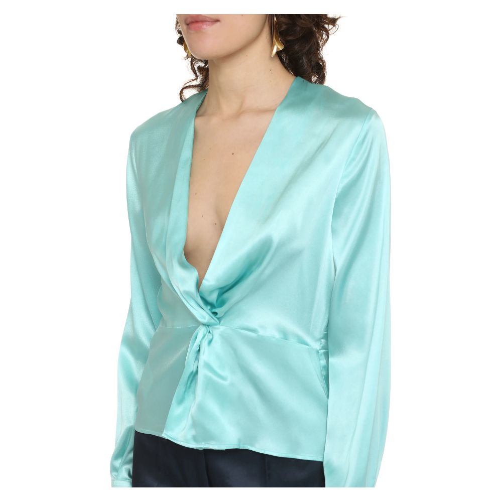 PINKO Green Silk Blouse for Women