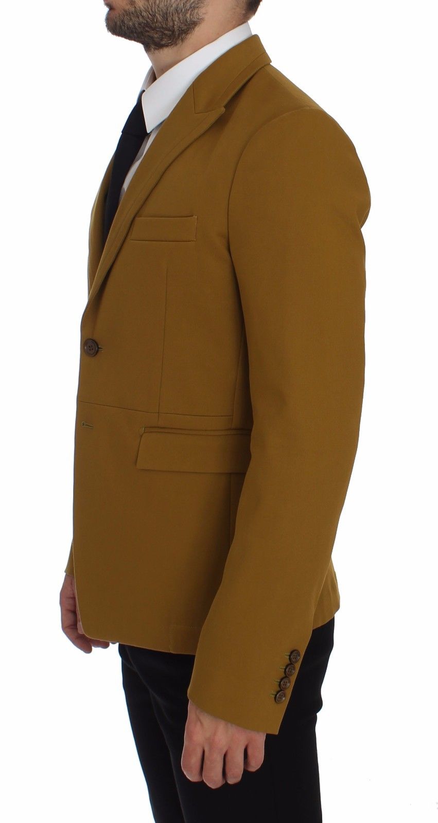 Dolce &amp; Gabbana Elegant yellow cotton blend blazer