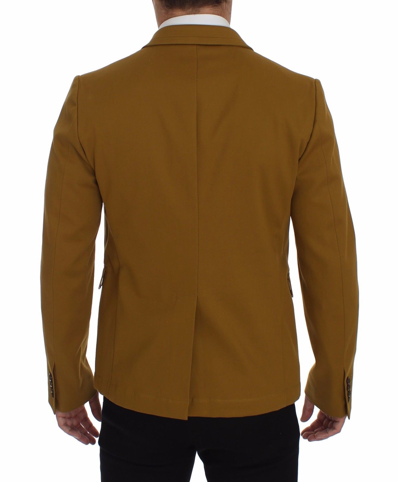 Dolce &amp; Gabbana Elegant yellow cotton blend blazer