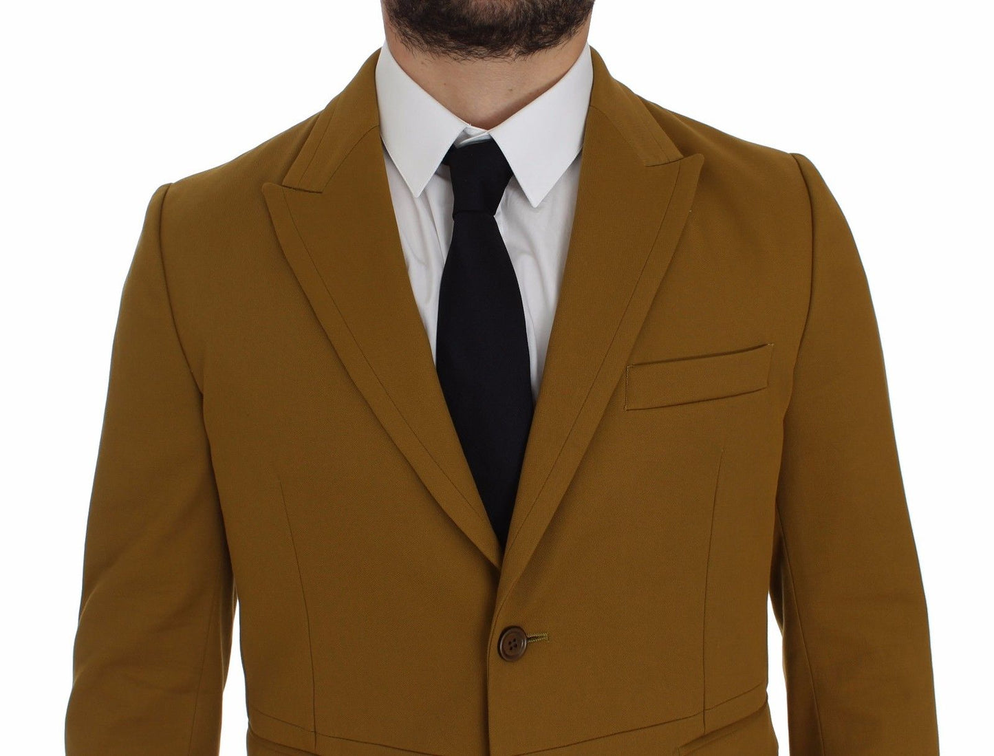 Dolce &amp; Gabbana Elegant yellow cotton blend blazer