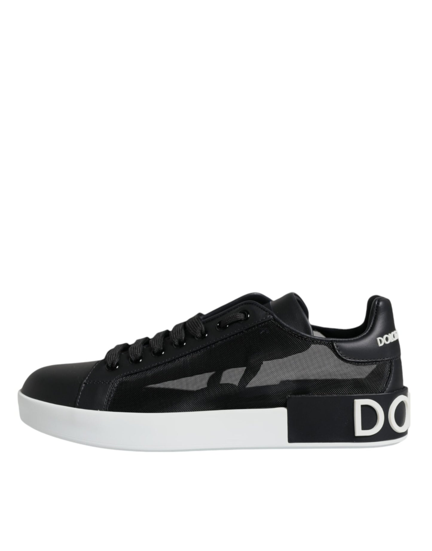 Dolce &amp; Gabbana Black Calf Leather Portofino -lenkkarit