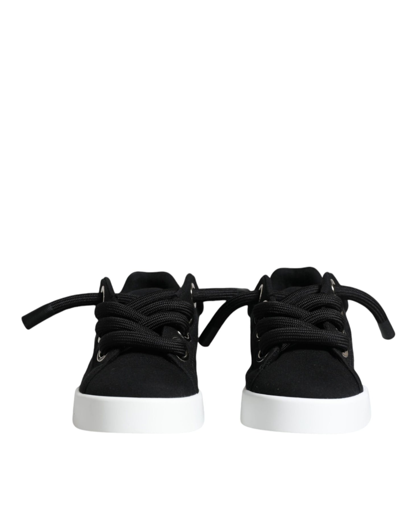 Dolce & Gabbana Schwarz Portofino Low Top Sneakers Schuhe