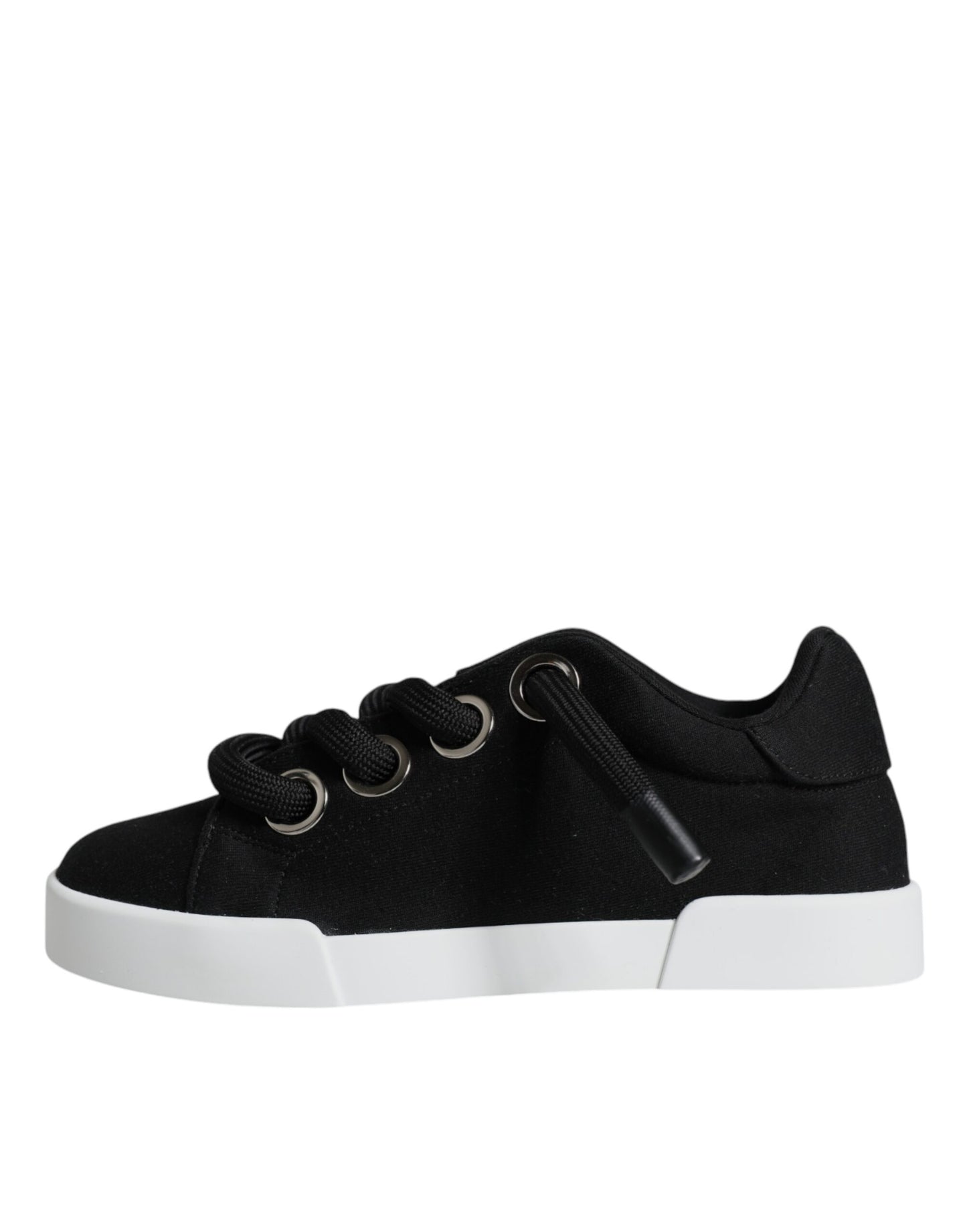 Dolce & Gabbana Schwarz Portofino Low Top Sneakers Schuhe