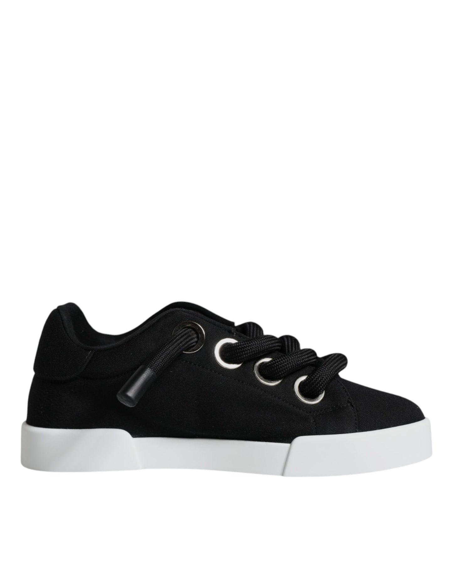 Dolce & Gabbana Schwarz Portofino Low Top Sneakers Schuhe