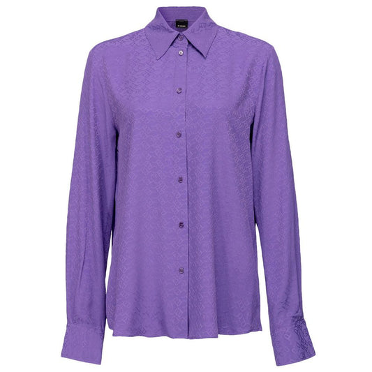 PINKO purple acetate shirt