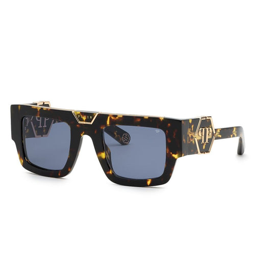 Philipp Plein Braune Acetat-Sonnenbrille