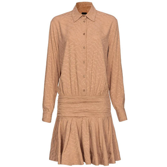 PINKO Beige acetate dress