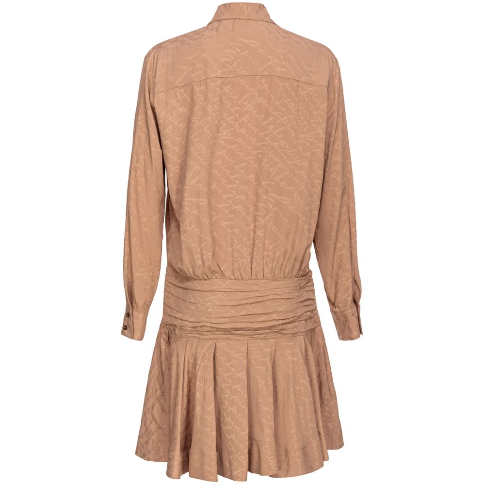 PINKO Beige asetaattimekko