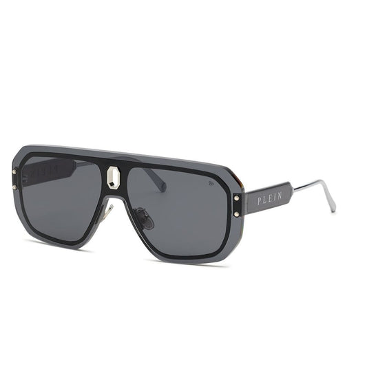 Philipp Plein Graue Metall-Sonnenbrille