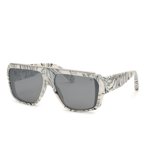 Philipp Plein White Sprayed Sunglasses