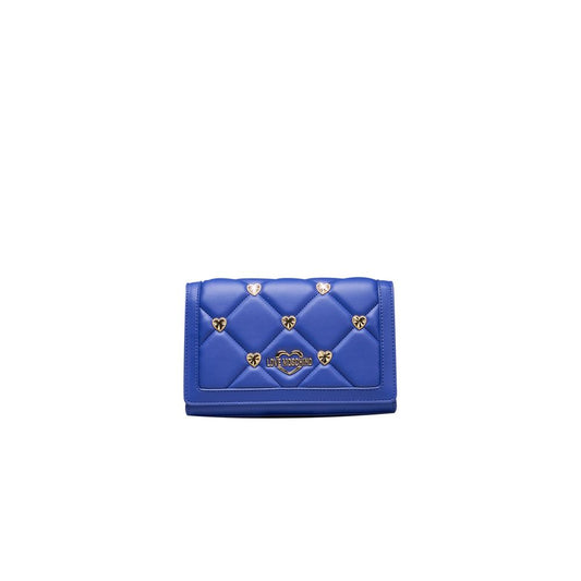 Love Moschino Blau Polyethylen Frauen Crossbody Tasche