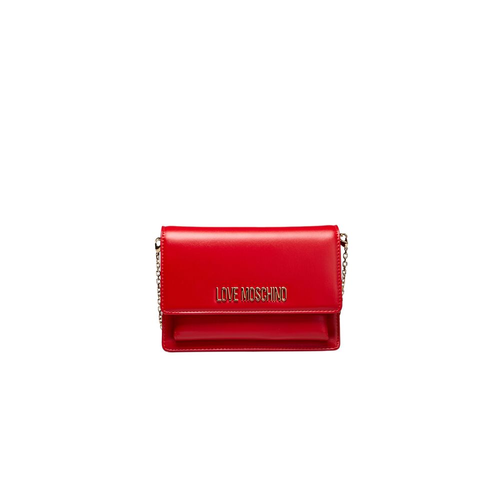 Love Moschino Rote Polyethylen Frauen Crossbody Tasche