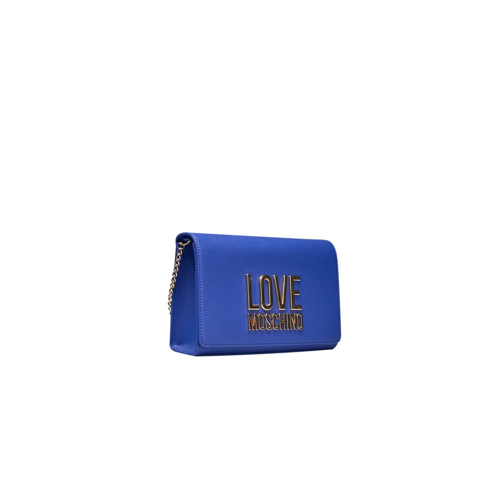 Love Moschino Blau Polyethylen Frauen Crossbody Tasche