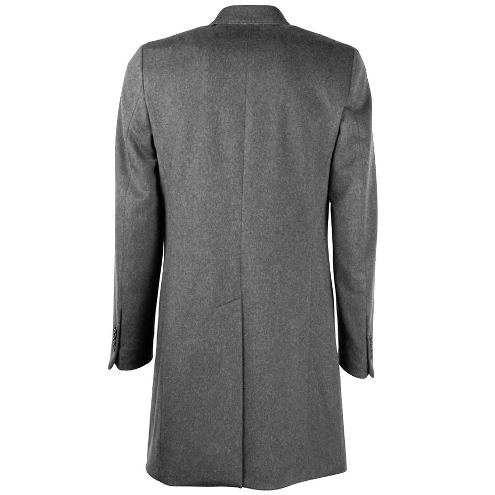 Made in Italy Gray Men's Wool Jacket