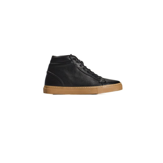 Roberto Pepe Luxury Black Calfskin Men's Sneakers