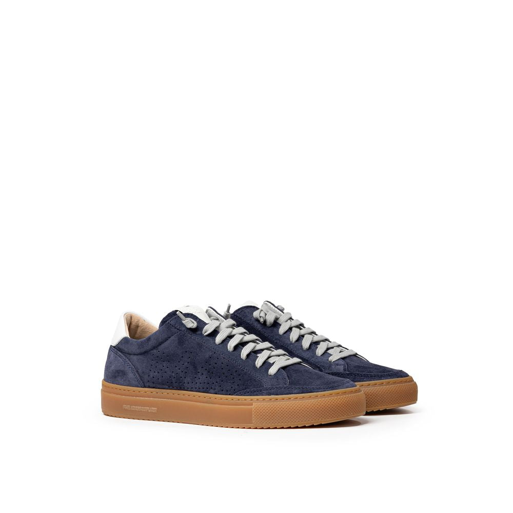 P448 Blue Leather Sneakers