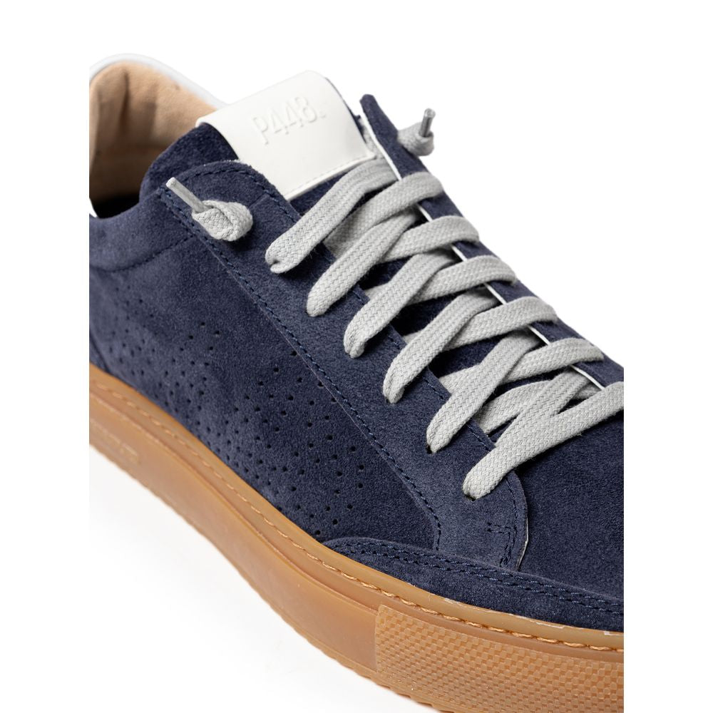 P448 Blue Leather Sneakers