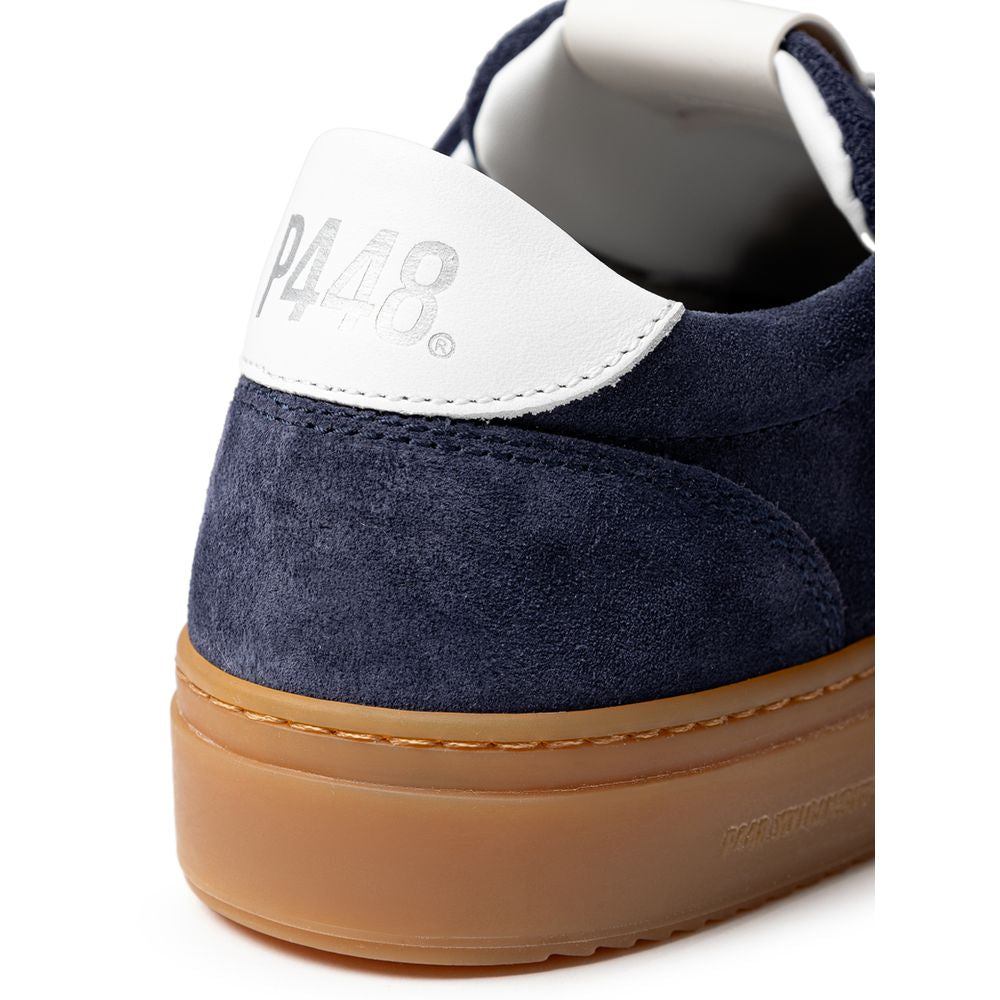 P448 Blue Leather Sneakers