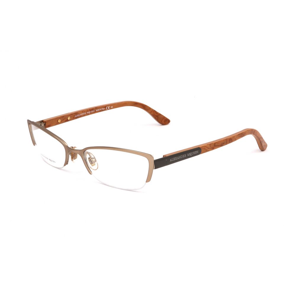 Alexander McQueen Brown Metal Frame