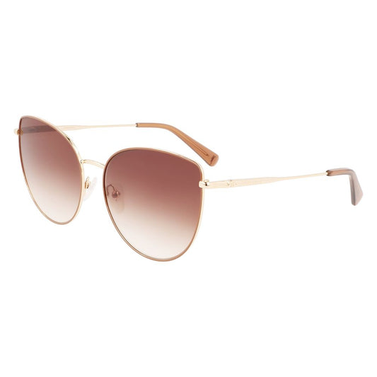 Longchamp Golden Metal Sunglasses