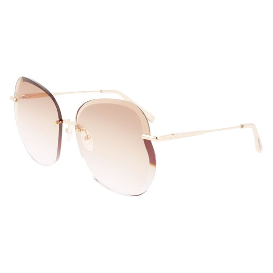 Longchamp Golden Metal Sunglasses