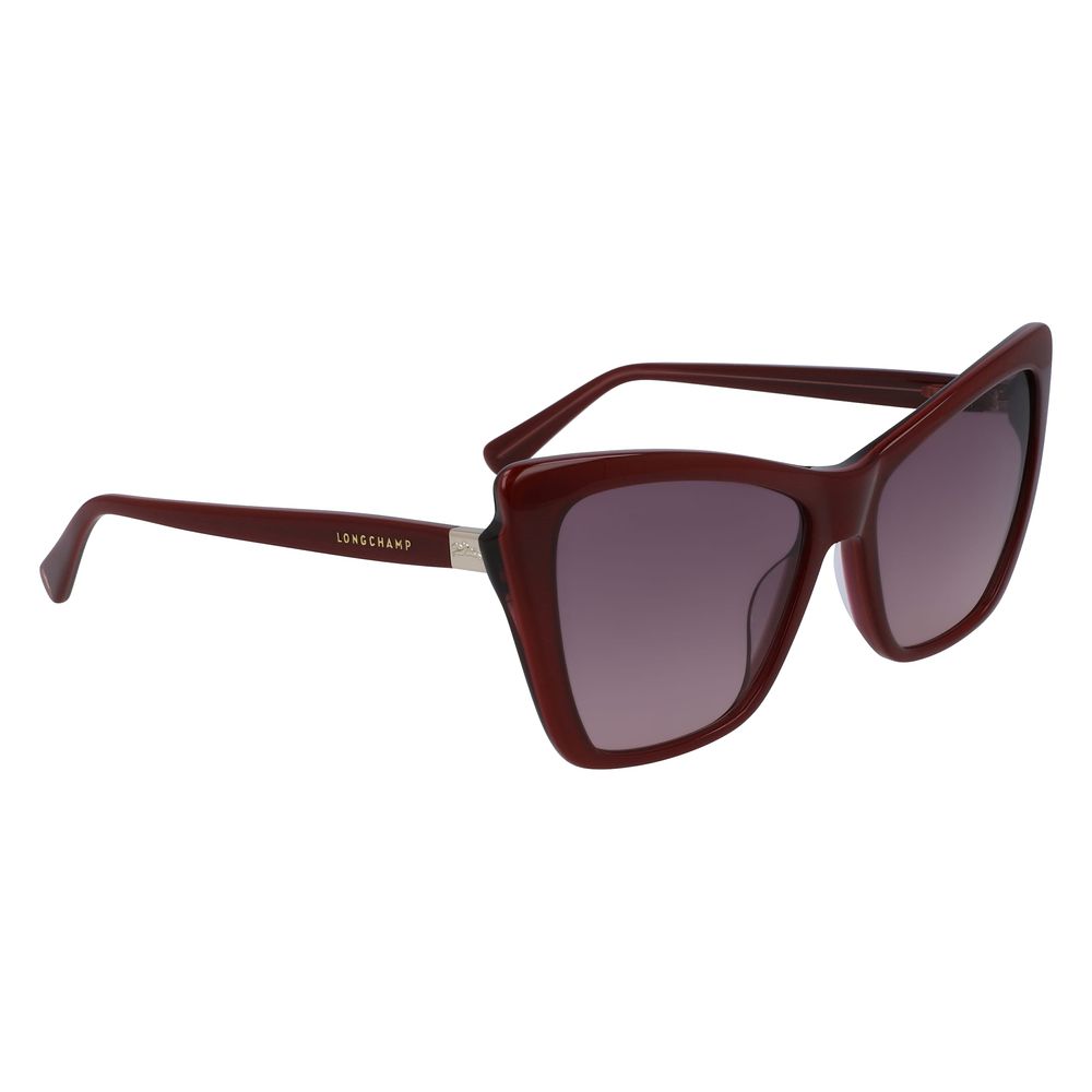 Longchamp Red Acetate Sunglasses