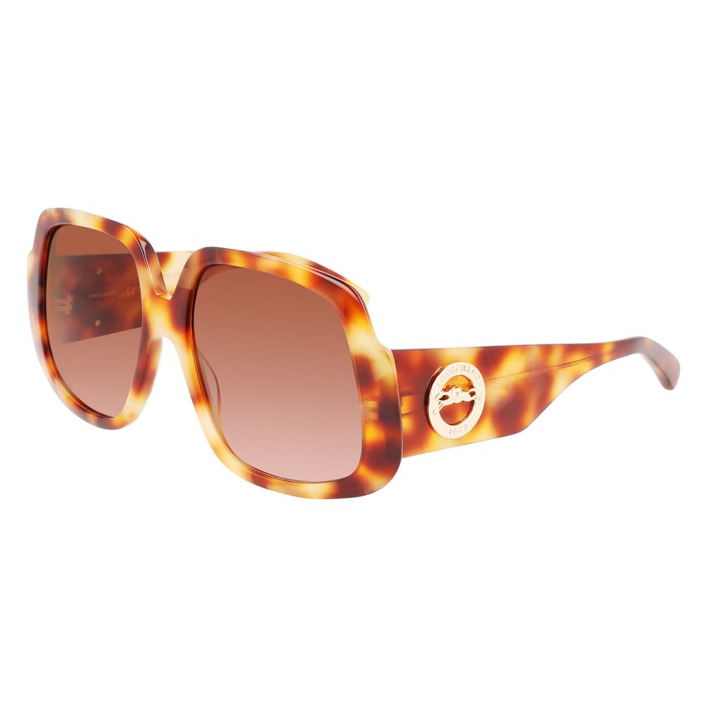 Longchamp Brown Acetate Sunglasses