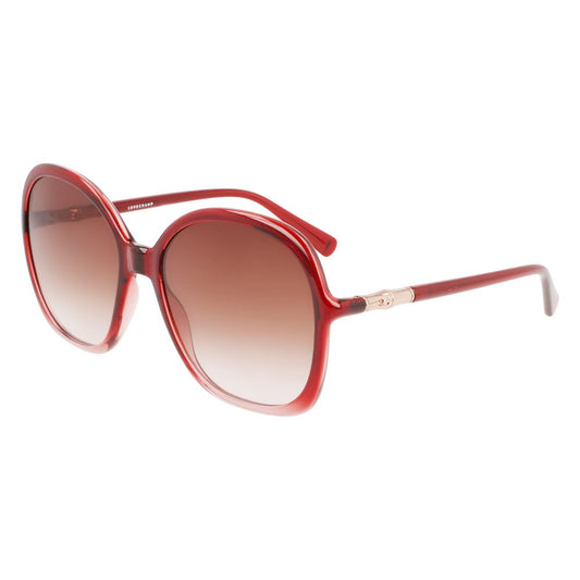 Longchamp Red Sunglasses with Bio-Injection